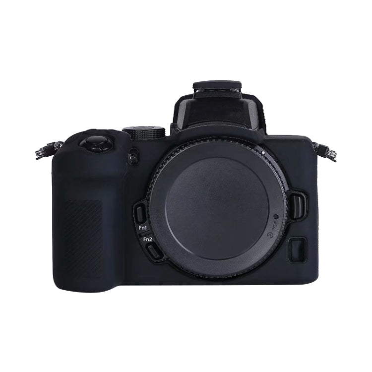 Soft Silicone Protective Case for Nikon Z50 (Black) by bashfashion