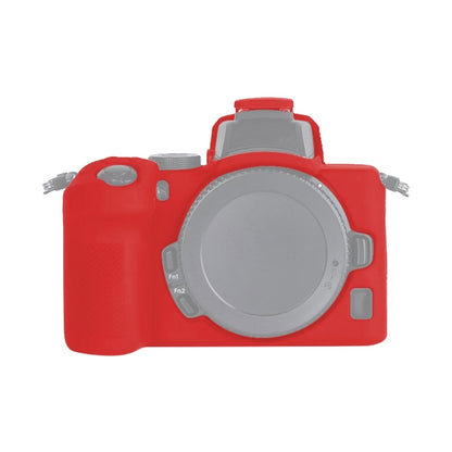 Soft Silicone Protective Case for Nikon Z50 (Red) by bashfashion
