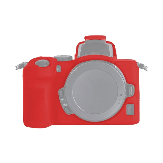 Soft Silicone Protective Case for Nikon Z50 (Red) by bashfashion