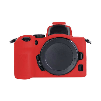 Soft Silicone Protective Case for Nikon Z50 (Red) by bashfashion