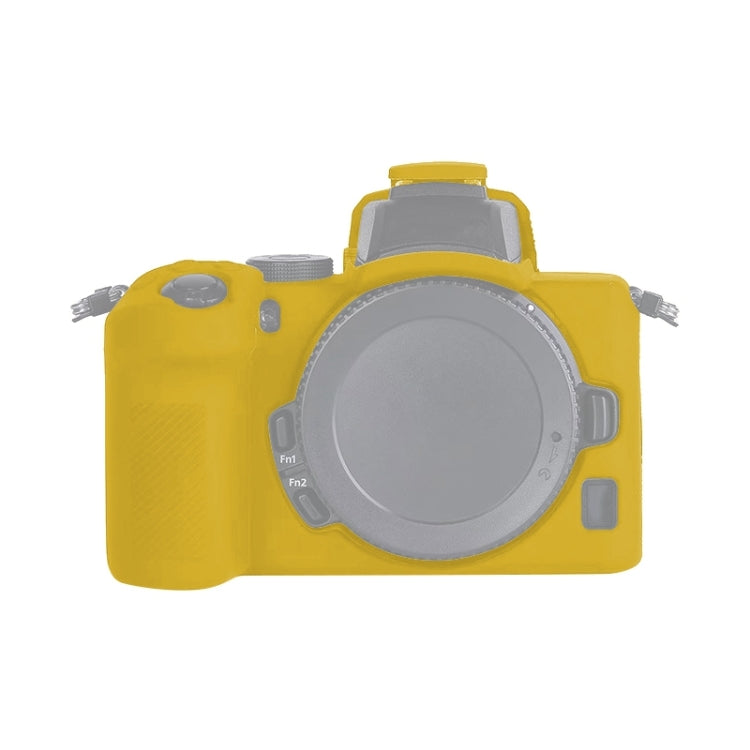 Soft Silicone Protective Case for Nikon Z50 (Yellow) by bashfashion