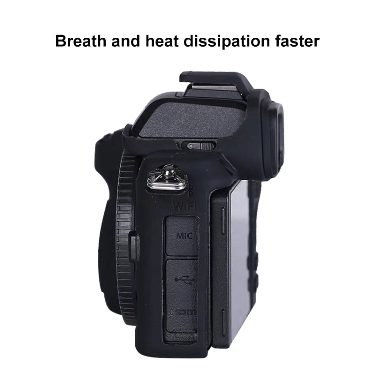 Soft Silicone Protective Case for Nikon Z50 (Black) by bashfashion