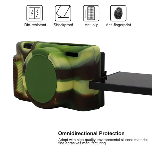 Soft Silicone Protective Case for Sony ZV-1 (Camouflage) by bashfashion