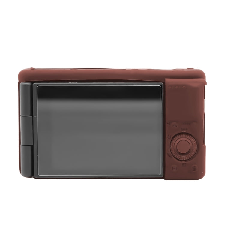 Soft Silicone Protective Case for Sony ZV-1 (Coffee) by bashfashion