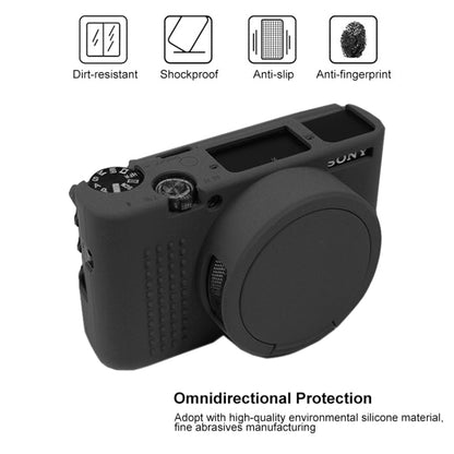 Soft Silicone Protective Case for Sony ZV-1 (Coffee) by bashfashion
