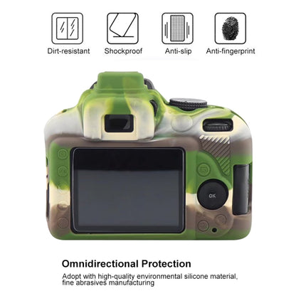Soft Silicone Protective Case for Nikon D3400 / D3300 (Camouflage) by bashfashion