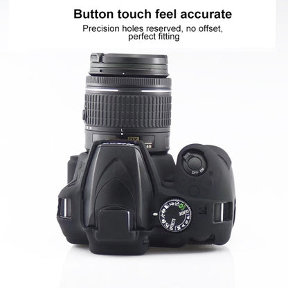 Soft Silicone Protective Case for Nikon D3400 / D3300 (Yellow) by bashfashion