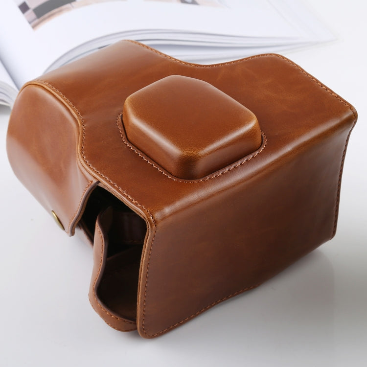 Full Body Camera PU Leather Case Bag with Strap for FUJIFILM X-T3(Brown) by bashfashion