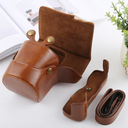 Full Body Camera PU Leather Case Bag with Strap for FUJIFILM X-T3(Brown) by bashfashion