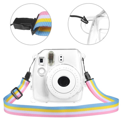 Protective Crystal Shell Case with Strap for FUJIFILM instax mini 9 / mini 8+ / mini 8(Transparent) by bashfashion