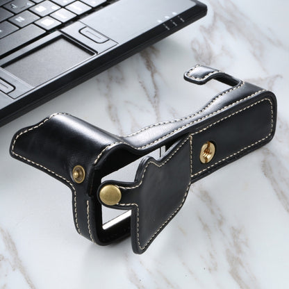 1/4 inch Thread PU Leather Camera Half Case Base for FUJIFILM X-T3/X-T2(Black) by bashfashion