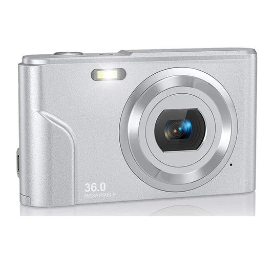 DC311 2.4 inch 36MP 16X Zoom 2.7K Full HD Digital Camera Children Card Camera, UK Plug (Silver) by bashfashion
