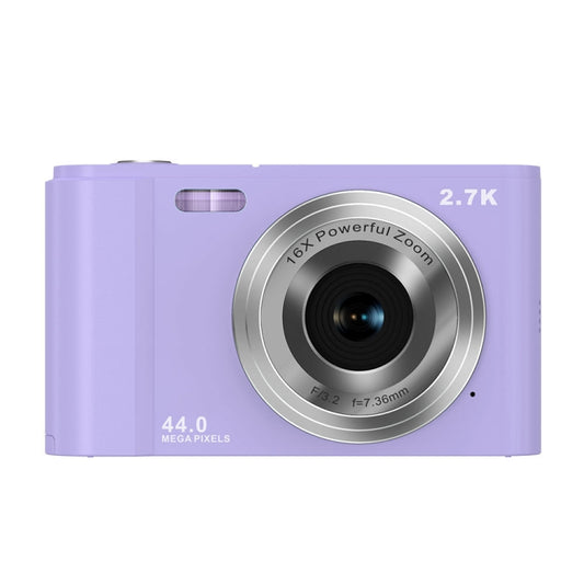 DC302 2.88 inch 44MP 16X Zoom 2.7K Full HD Digital Camera Children Card Camera, AU Plug (Purple) by bashfashion