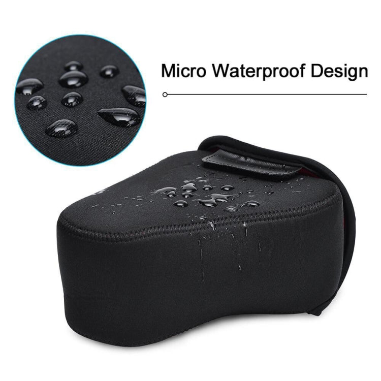 CADeN H6 Shockproof Waterproof Camera Liner Neoprene Bag Case, Size: 17 x 10.5 x 22cm (Black Red) by CADeN