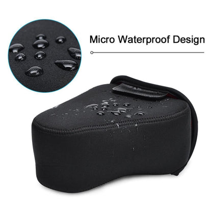 CADeN H6 Shockproof Waterproof Camera Liner Neoprene Bag Case, Size: 17 x 10.5 x 22cm (Black Red) by CADeN
