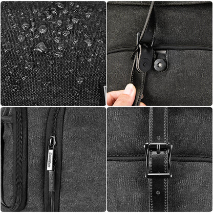 CADeN M8 Side Open Canvas Large Capacity Photography Backpack Shoulder Bag by CADeN