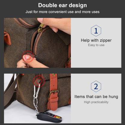 CADEN N1 Simple Retro Multifunctional Canvas Waterproof Digital Camera Photography Bag (Coffee) by CADeN