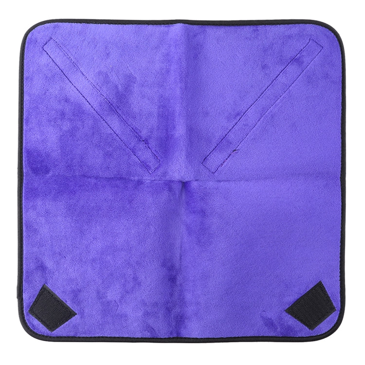 Hundred-folding Cloth Photography Camera SLR Liner Lens Bag Thickening Wrapped Cloth Plus Velvet, Size: 55x55cm (Purple) by bashfashion