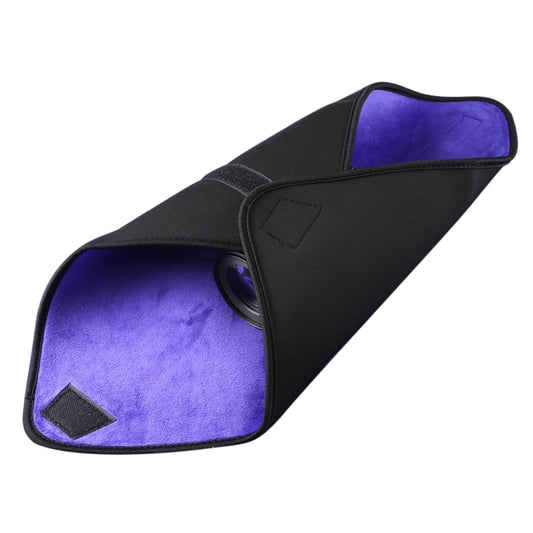 Hundred-folding Cloth Photography Camera SLR Liner Lens Bag Thickening Wrapped Cloth Plus Velvet, Size: 45x45cm (Purple) by bashfashion