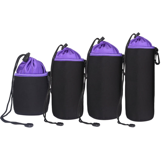 4 in 1 SLR Camera Lens Bag Micro Single Lens Bag Lens Inner Bile Bag Waterproof Protective Case Plus Velvet Thickening (Purple) by bashfashion