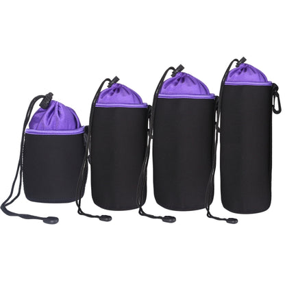 4 in 1 SLR Camera Lens Bag Micro Single Lens Bag Lens Inner Bile Bag Waterproof Protective Case Plus Velvet Thickening (Purple) by bashfashion