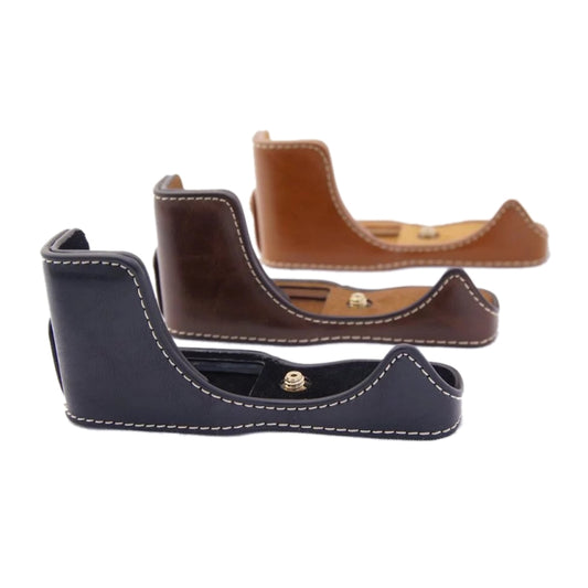 1/4 inch Thread PU Leather Camera Half Case Base for Canon EOS M100 (Black) by bashfashion