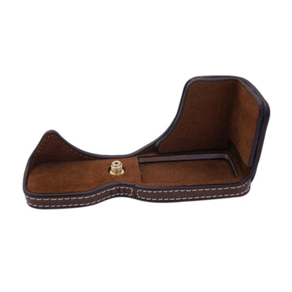 1/4 inch Thread PU Leather Camera Half Case Base for Canon EOS M100 (Coffee) by bashfashion