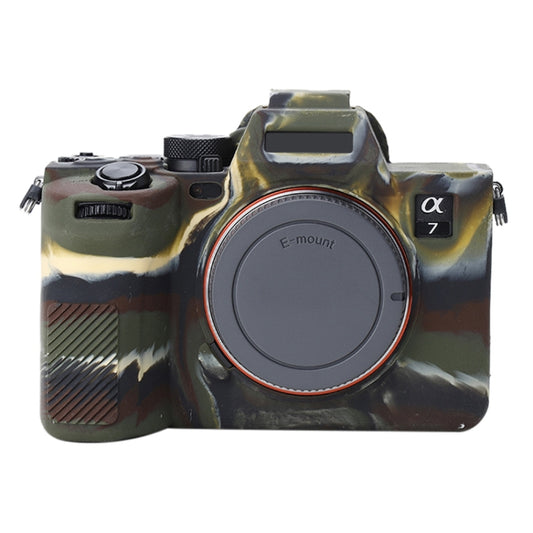 Soft Silicone Protective Case for Sony A7 IV (Camouflage) by bashfashion