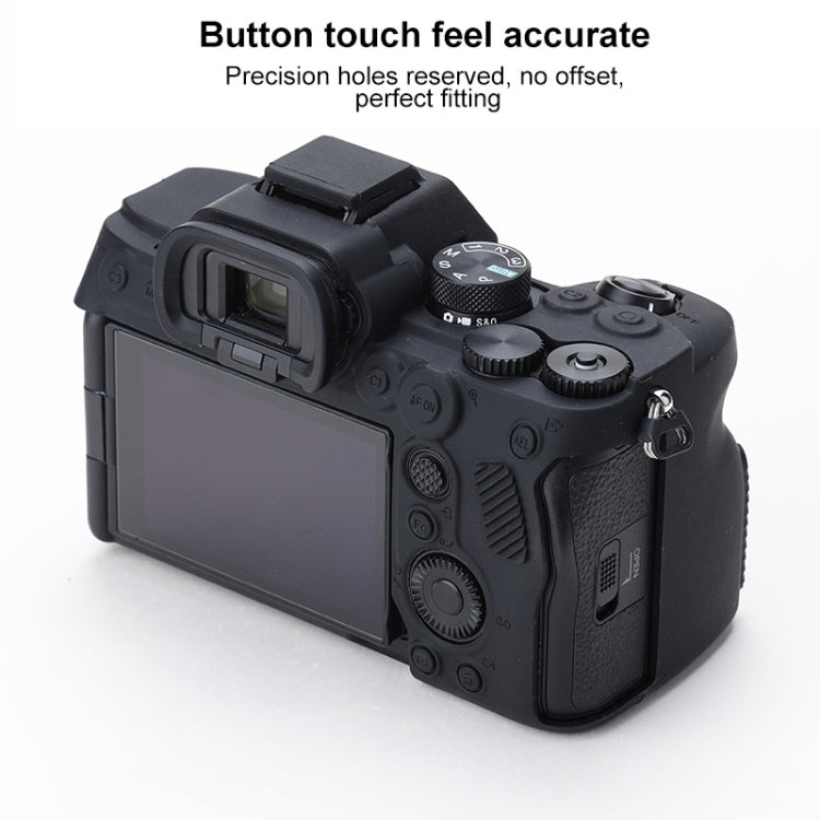 Soft Silicone Protective Case for Sony A7 IV (Black) by bashfashion