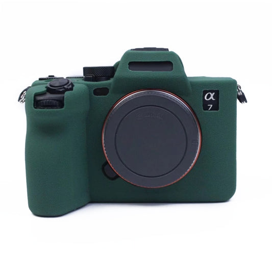 Soft Silicone Protective Case for Sony A7 IV (Green) by bashfashion