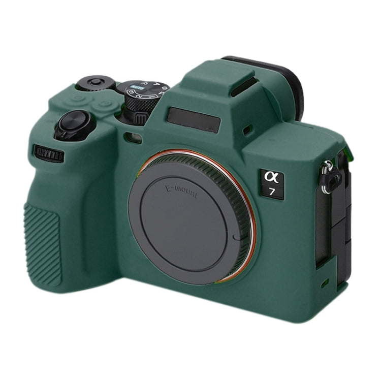 Soft Silicone Protective Case for Sony A7 IV (Green) by bashfashion