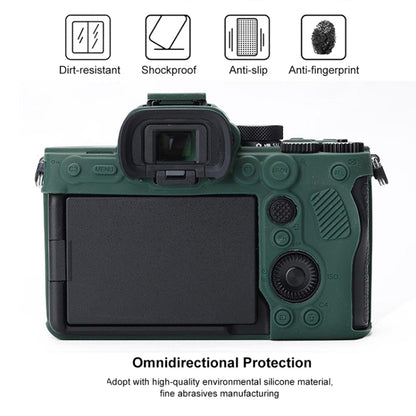 Soft Silicone Protective Case for Sony A7 IV (Green) by bashfashion