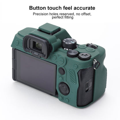 Soft Silicone Protective Case for Sony A7 IV (Green) by bashfashion