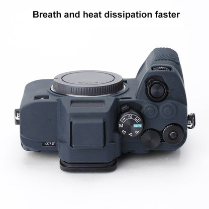 Soft Silicone Protective Case for Sony A7 IV (Blue) by bashfashion