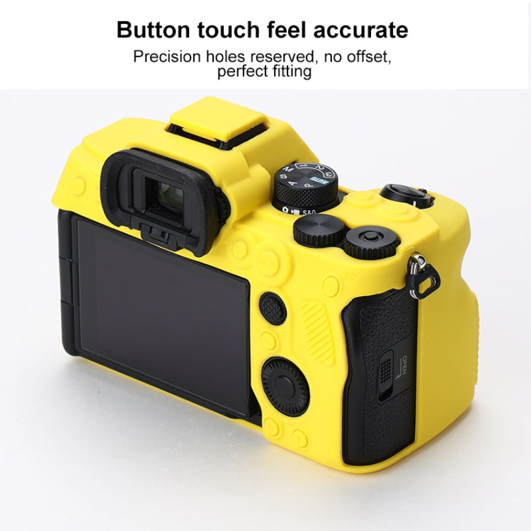 Soft Silicone Protective Case for Sony A7 IV (Yellow) by bashfashion