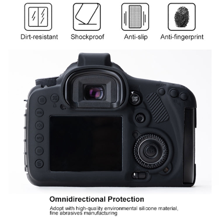 Soft Silicone Protective Case for Canon EOS 7D (Black) by bashfashion