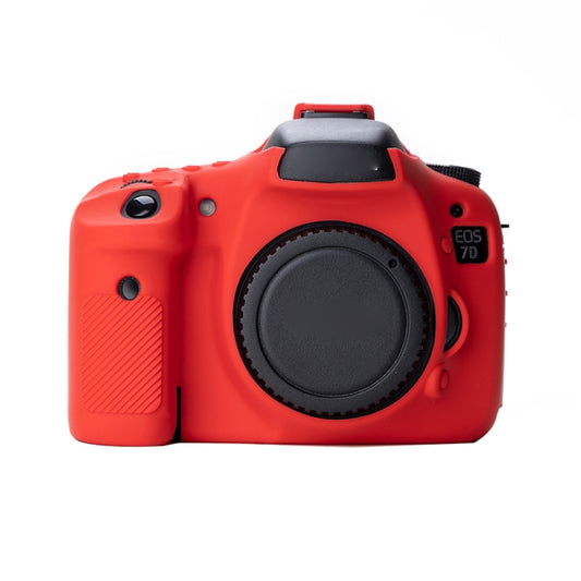 Soft Silicone Protective Case for Canon EOS 7D (Red) by bashfashion