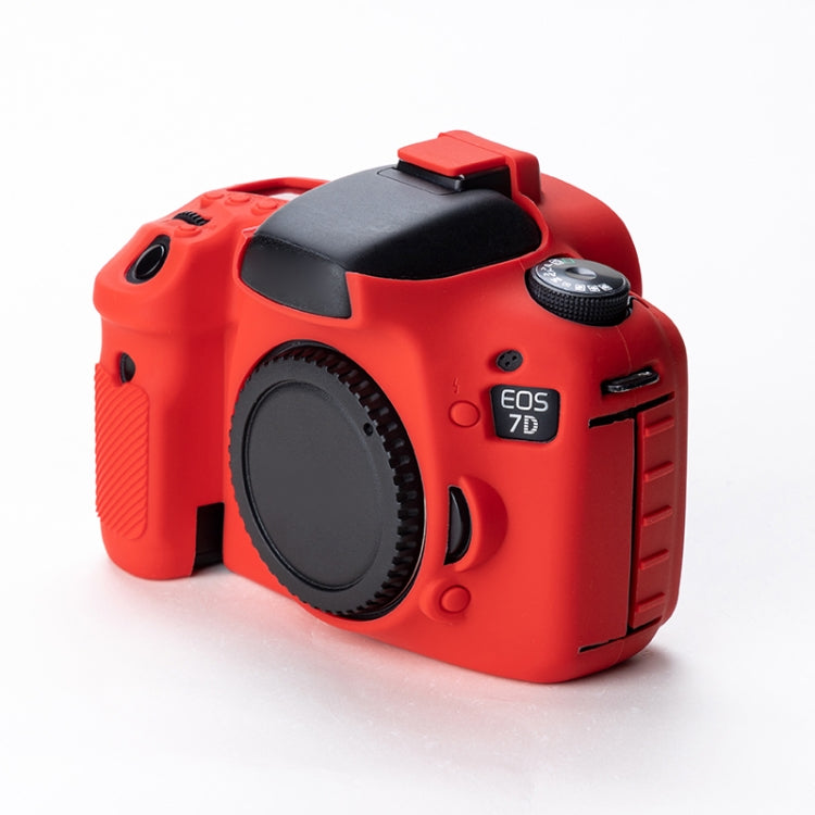 Soft Silicone Protective Case for Canon EOS 7D (Red) by bashfashion