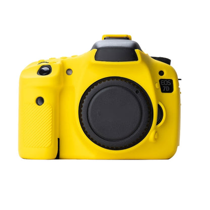 Soft Silicone Protective Case for Canon EOS 7D (Yellow) by bashfashion