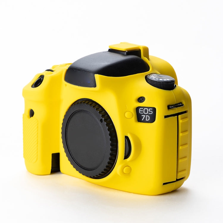Soft Silicone Protective Case for Canon EOS 7D (Yellow) by bashfashion