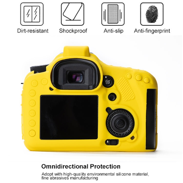 Soft Silicone Protective Case for Canon EOS 7D (Yellow) by bashfashion