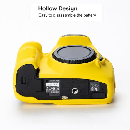Soft Silicone Protective Case for Canon EOS 7D (Yellow) by bashfashion