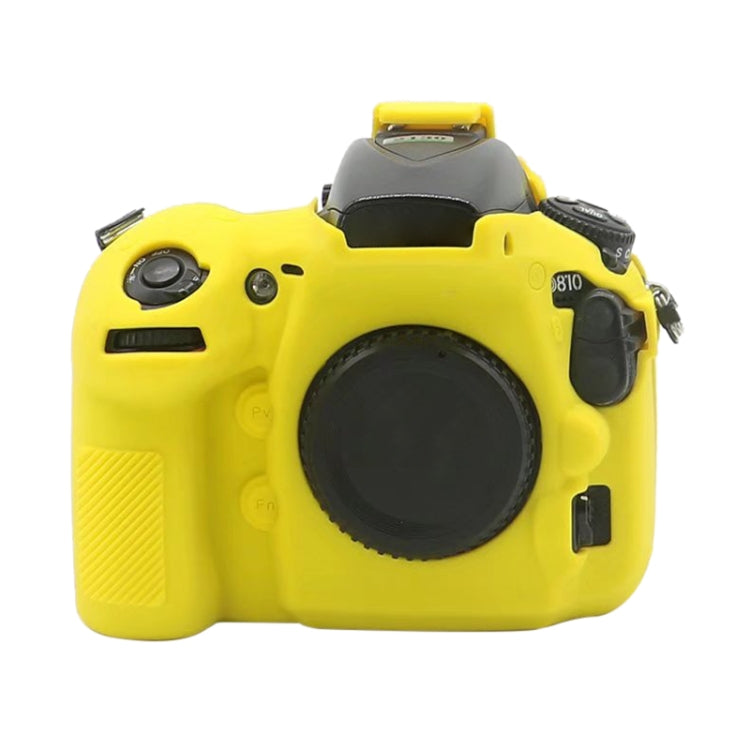 Soft Silicone Protective Case for Nikon D810 (Yellow) by bashfashion