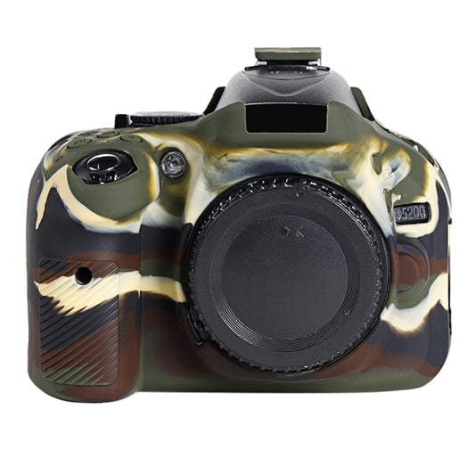 Soft Silicone Protective Case for Nikon D5200 (Camouflage) by bashfashion