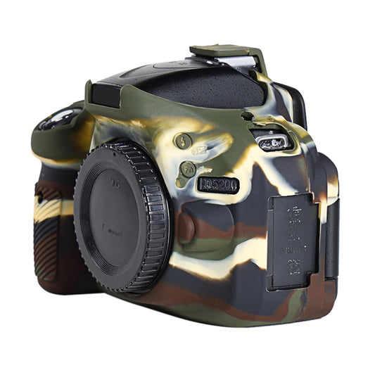 Soft Silicone Protective Case for Nikon D5200 (Camouflage) by bashfashion