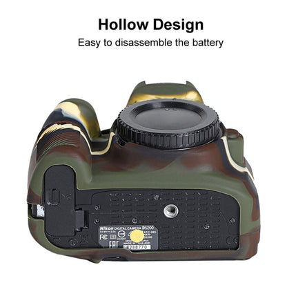 Soft Silicone Protective Case for Nikon D5200 (Camouflage) by bashfashion