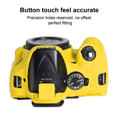 Soft Silicone Protective Case for Nikon D5200 (Yellow) by bashfashion