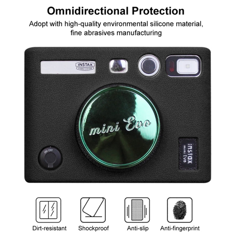 Soft Silicone Protective Case for FUJIFILM instax mini Evo (Black) by bashfashion
