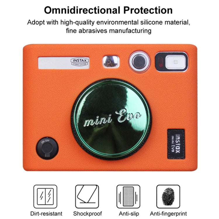 Soft Silicone Protective Case for FUJIFILM instax mini Evo (Orange) by bashfashion