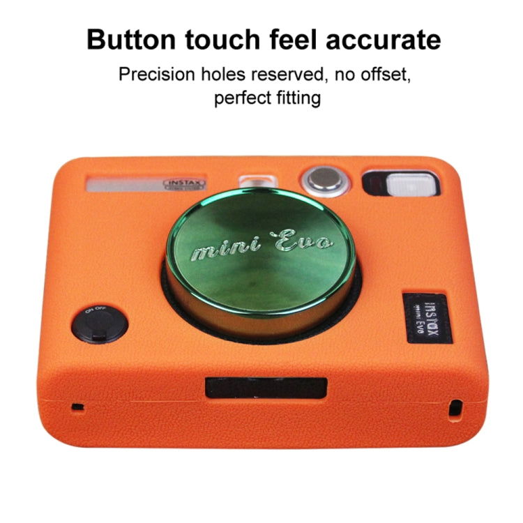 Soft Silicone Protective Case for FUJIFILM instax mini Evo (Orange) by bashfashion